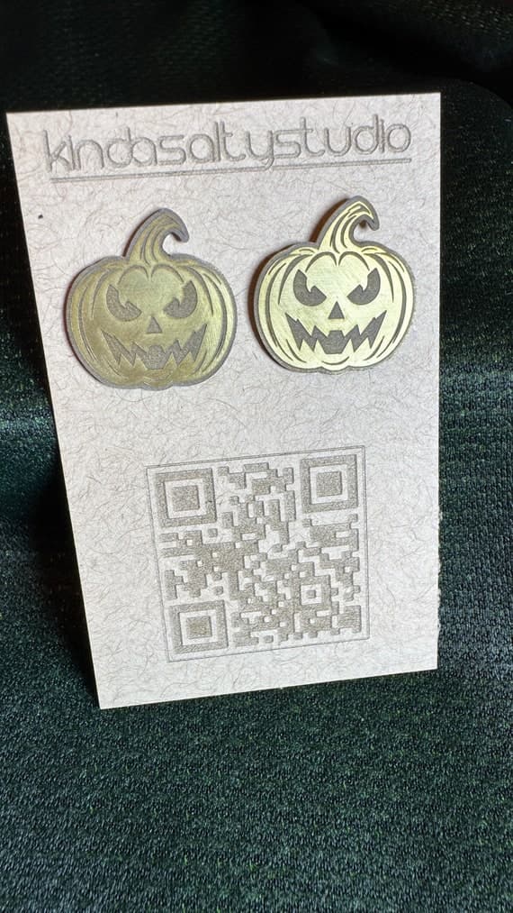 Festive Brass Earrings