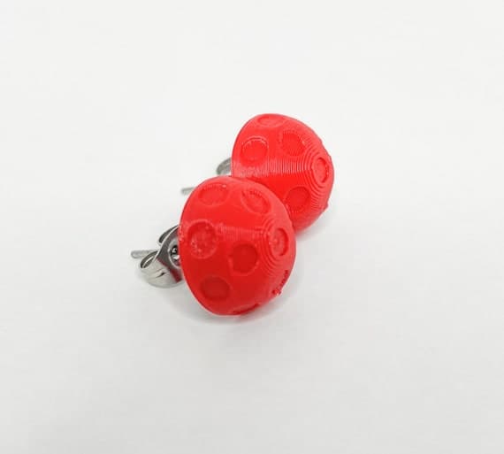 3D Printed Pickleball Earring Studs