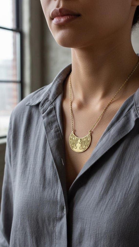 Zen Yoga Pendant Necklace