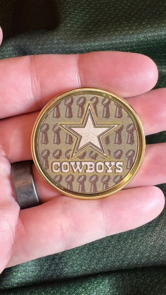 Dallas Cowboys 5 Time Super Bowl Coin Design