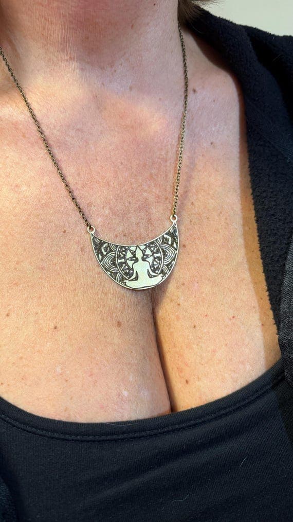 Zen Yoga Pendant Necklace