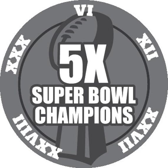 Dallas Cowboys 5 Time Super Bowl Coin Design
